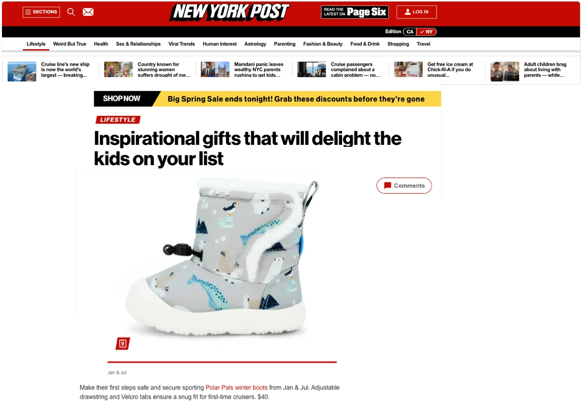 Jan & Jul Featured in New York Post